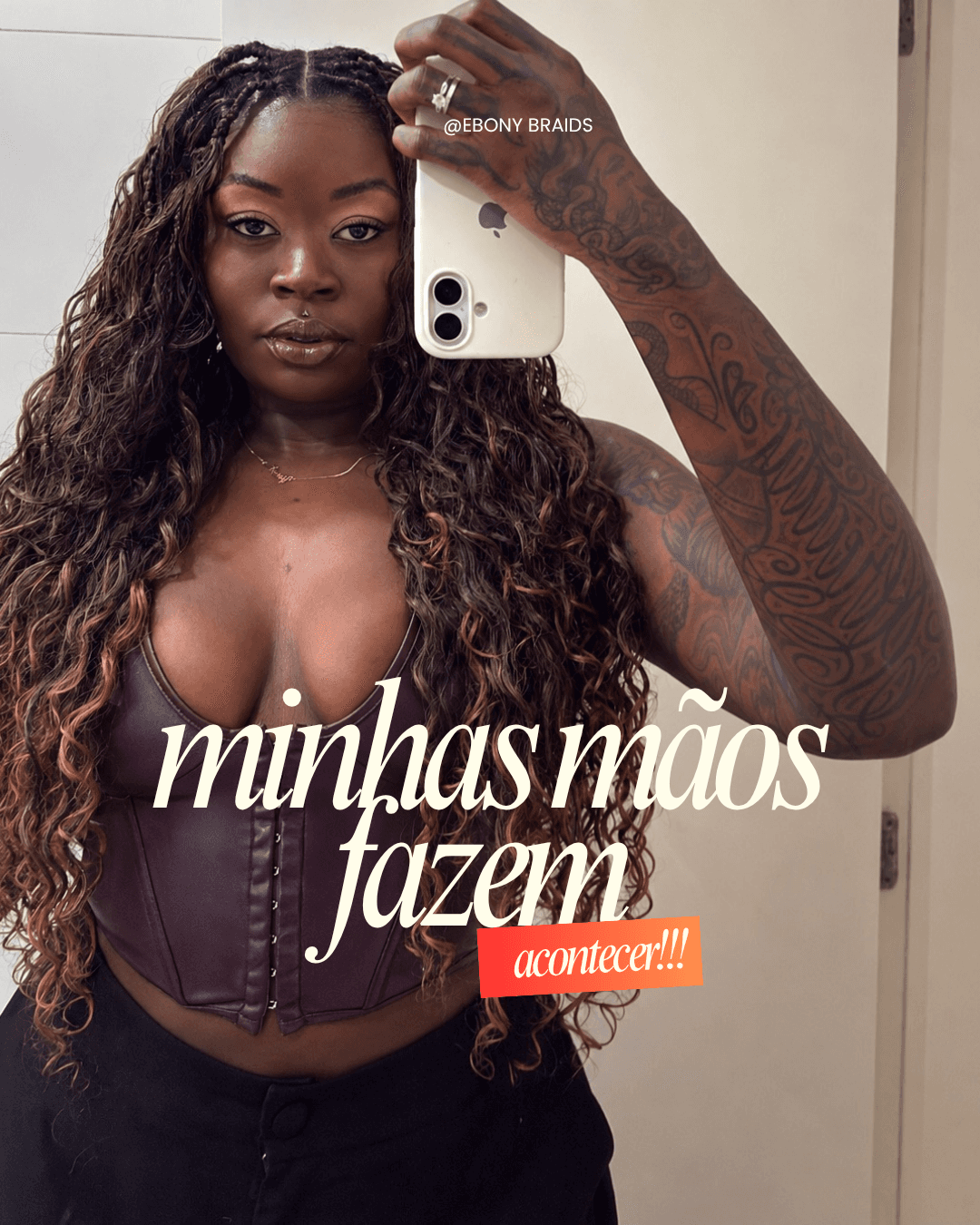 Emille, fundadora da Ebony Braids